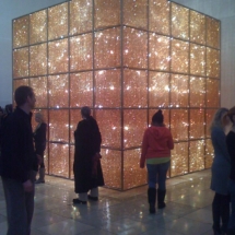 Ai Weiwei artwork, “Cube Light.” Image by Pittigrilli, Wikimedia Commons.