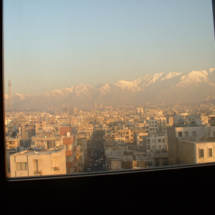 Looking out onto the snowy Alborz Mountains, which surround Tehran, taking during a trip to Iran in 2004. Several stories were published from the reporting trip, including a piece about Iran's annual film festival, which some have compared to Cannes.