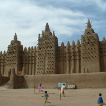 The great mud mosque in Djenne, Mali, taken during a trip to West Africa in 2003.